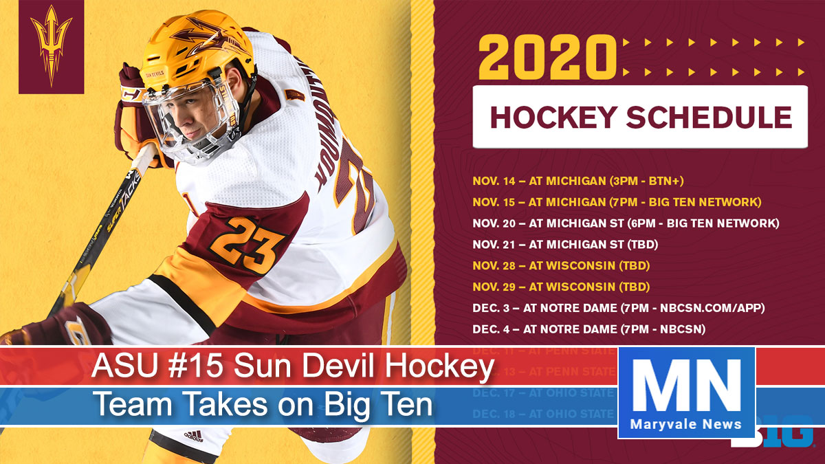 No. 15 Sun Devil Hockey Team Takes on Big Ten