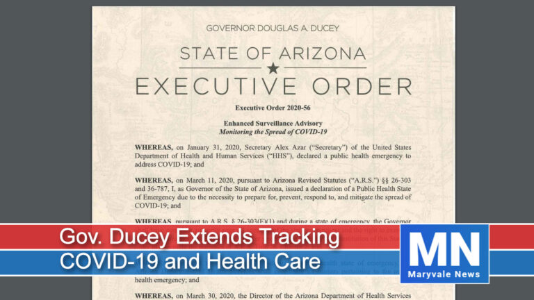 Governor Ducey Extends Tracking COVID-19 and Health Care Capacity
