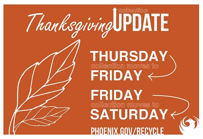 Holiday Trash & Recycle Collection Schedule