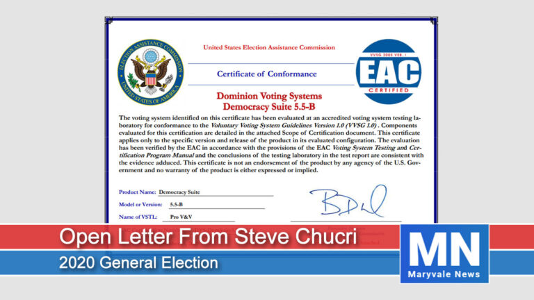 Open Letter from Steve Chucri