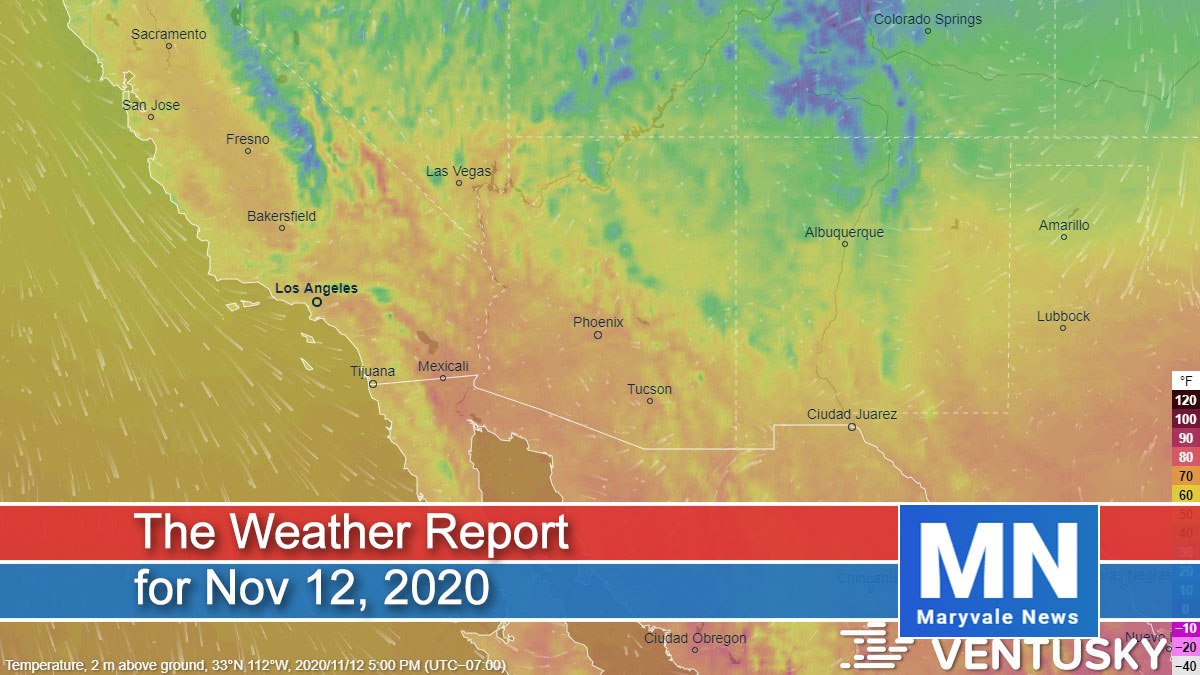 Weather Report for Nov 12th, 2020