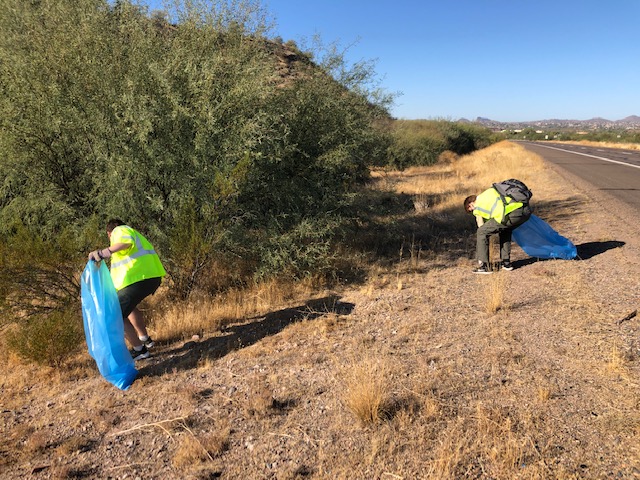 Scouts Do a Good Turn by Cleaning up SR 87 for Day of Service